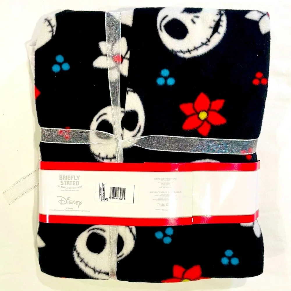 New The Nightmare Before Christmas Pajamas Womens Large Jack Skellington Fleece - Picture 3 of 3